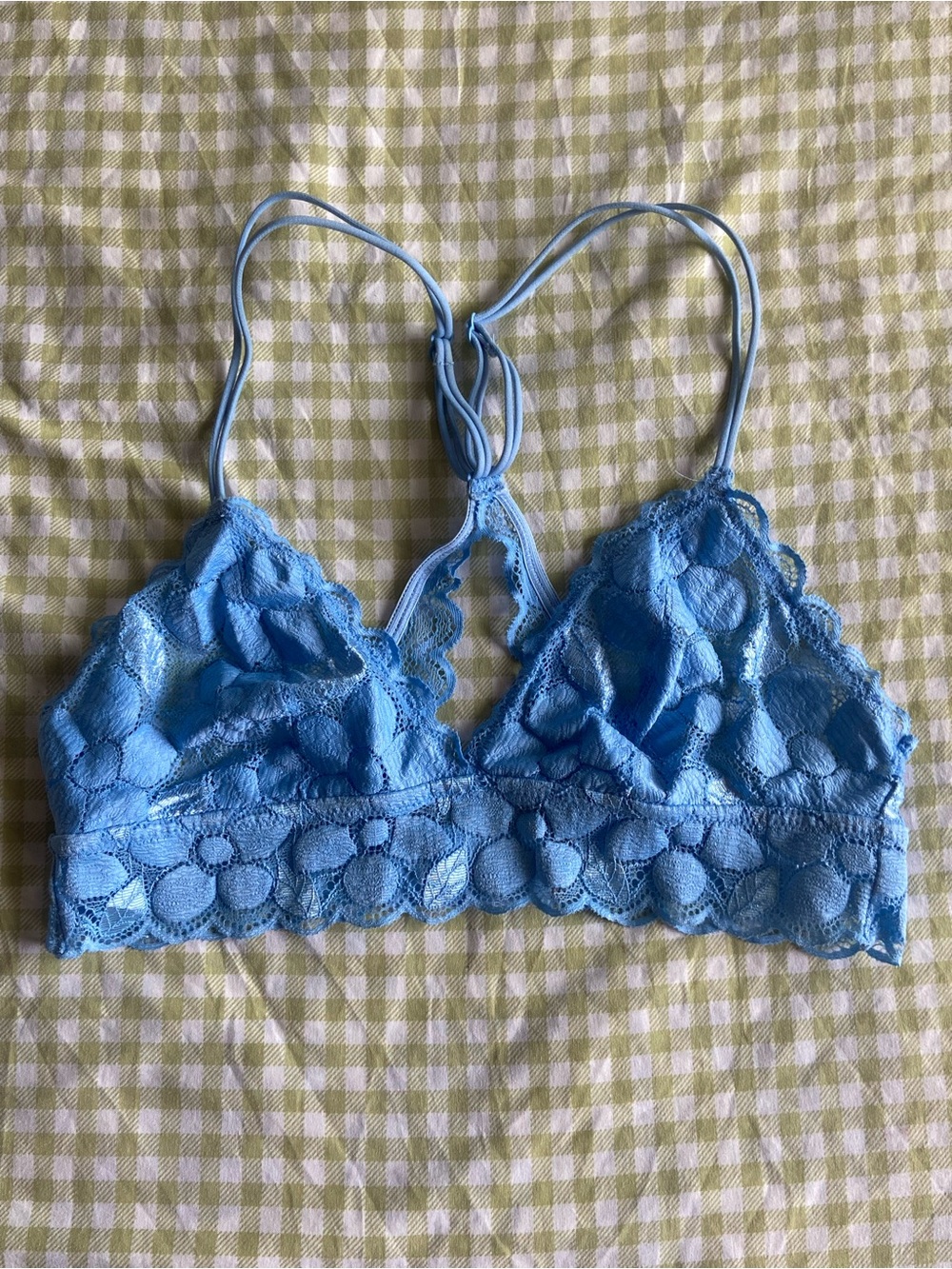 aerie Sky Blue Lace Bralette